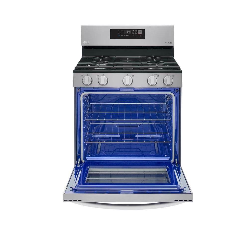 lg 5.8 cu. ft. stainless gas convection smart range with airfry lg 5.8 cu. ft. stainless gas convection smart range with airfry