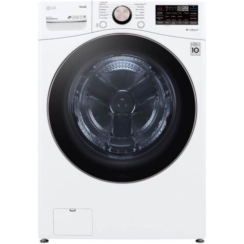 Home lg 4.5 cu. ft. ultra large capacity smart wi fi enabled front load washer with turbowash™ 360° and built in intelligence open box