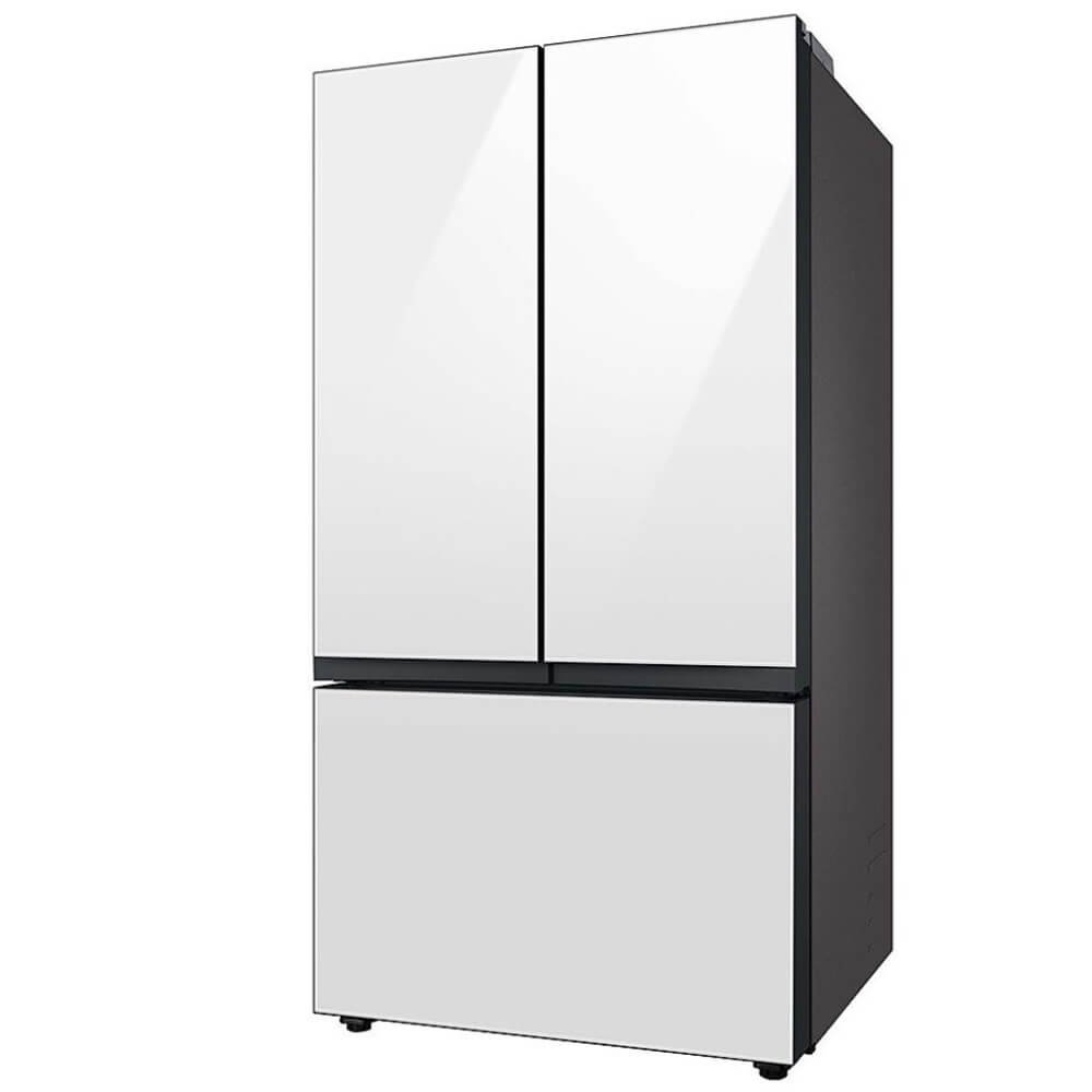 samsung 30 cu. ft. bespoke white glass 3 door french door refrigerator samsung 30 cu. ft. bespoke white glass 3 door french door refrigerator