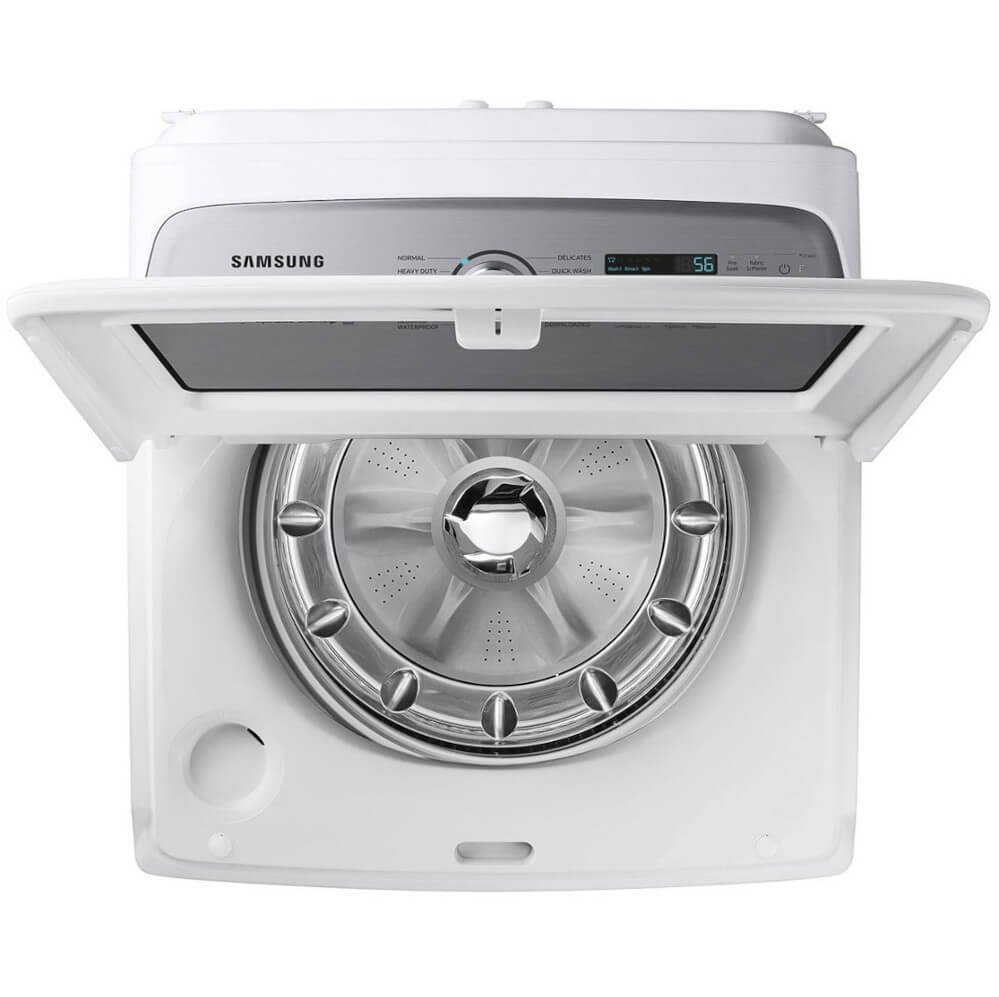 samsung 5.4 cu. ft. white top load washer with activewave agitator open box samsung 5.4 cu. ft. white top load washer with activewave agitator open box