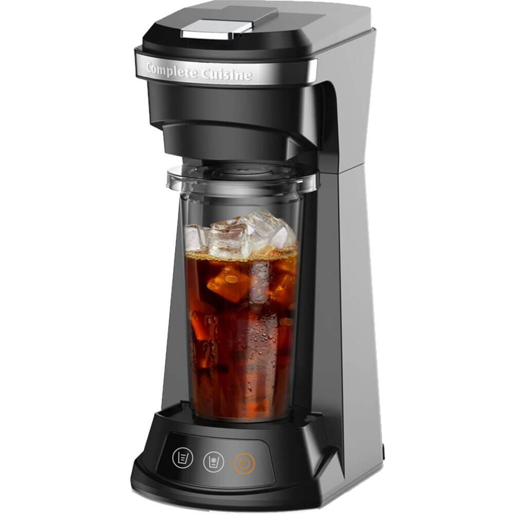 complete cuisine 4 in 1 hot and cold single serve pod and grounds coffee maker complete cuisine 4 in 1 hot and cold single serve pod and grounds coffee maker