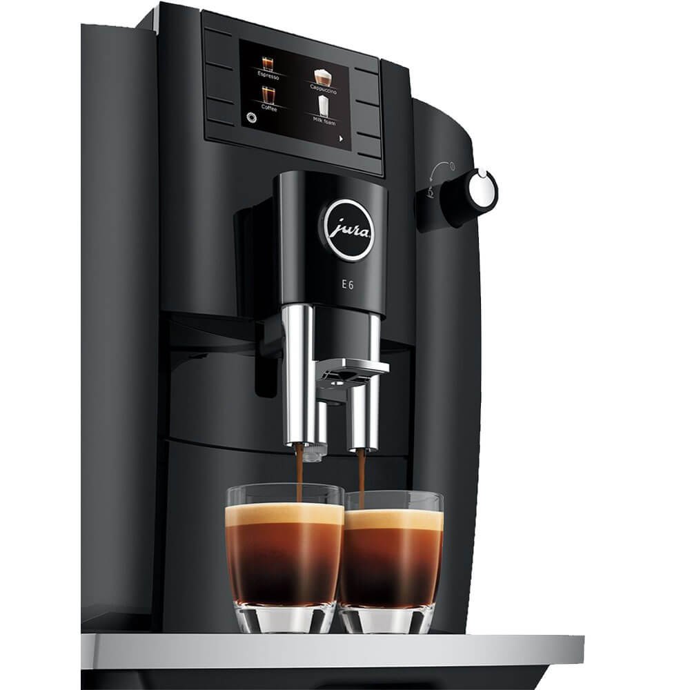 jura e6 automatic coffee and espresso machine piano black factory refurbished jura e6 automatic coffee and espresso machine piano black factory refurbished