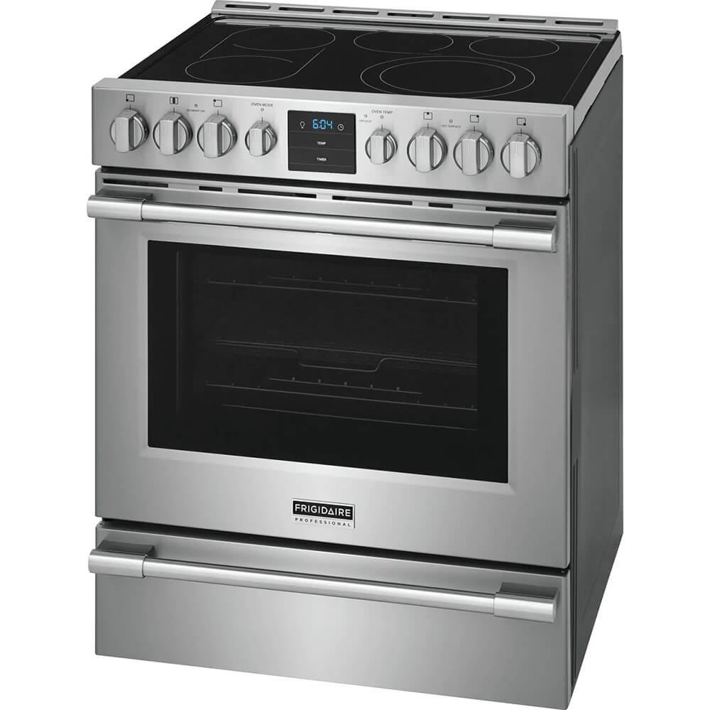 frigidaire professional 5.4 cu. ft. stainless front control electric range with air fry open box frigidaire professional 5.4 cu. ft. stainless front control electric range with air fry open box