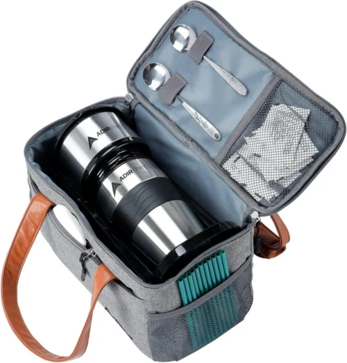 Home adir mini single serve travel coffee maker pouch organizer, portable for travel,
