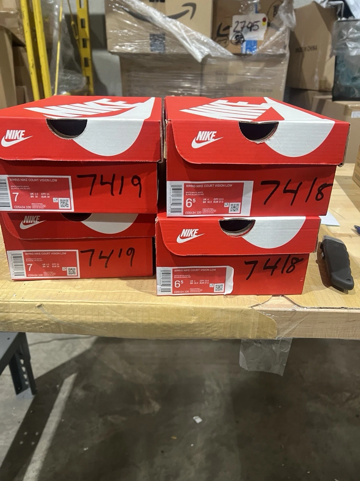 nike court vision low women's shoes (white/white/white) nike court vision low women's shoes (white/white/white)