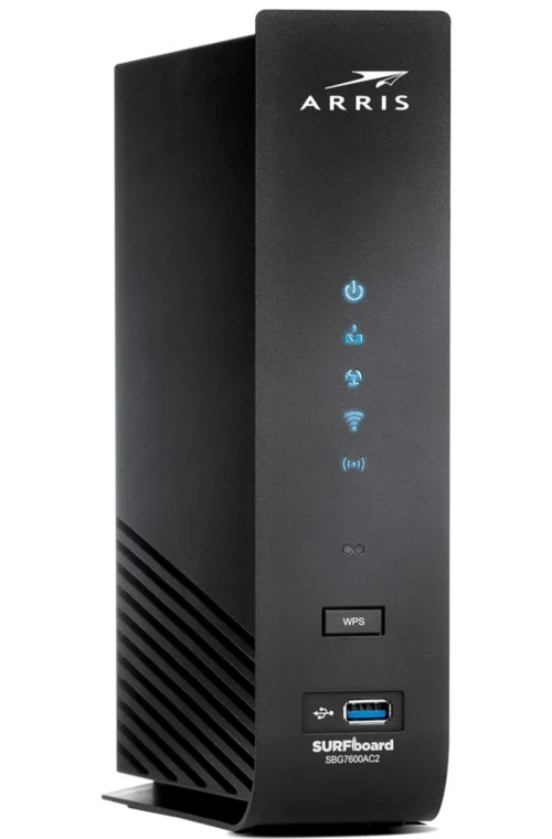 Home arris (sbg7600ac2) cable modem router combo docsis 3.0 & ac2350 wifi, for...