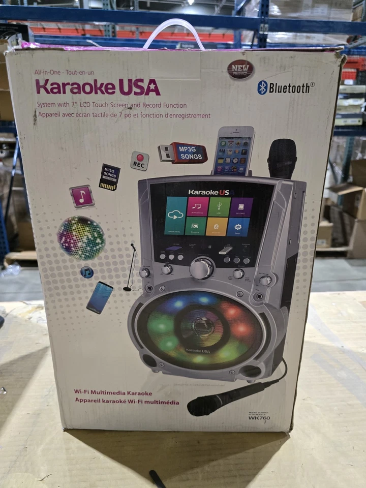 karaoke usa all in one wi fi karaoke machine with 7" screen & 2 microphones karaoke usa all in one wi fi karaoke machine with 7" screen & 2 microphones