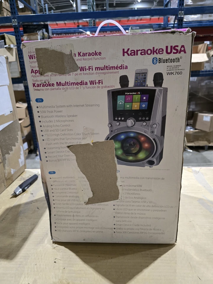 karaoke usa all in one wi fi karaoke machine with 7" screen & 2 microphones karaoke usa all in one wi fi karaoke machine with 7" screen & 2 microphones