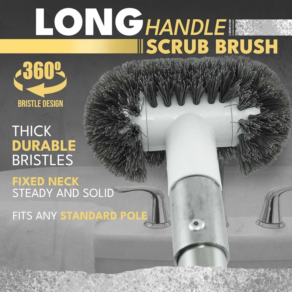 the crown choice tub and shower scrubber brush with long handle the crown choice tub and shower scrubber brush with long handle