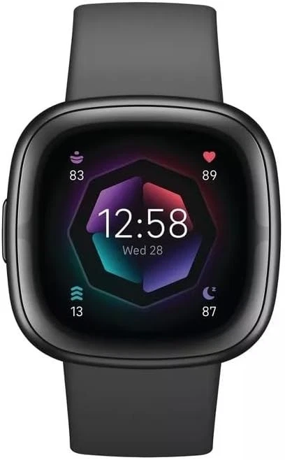 fitbit sense 2 health and fitness smartwatch, one size black fitbit sense 2 health and fitness smartwatch, one size black